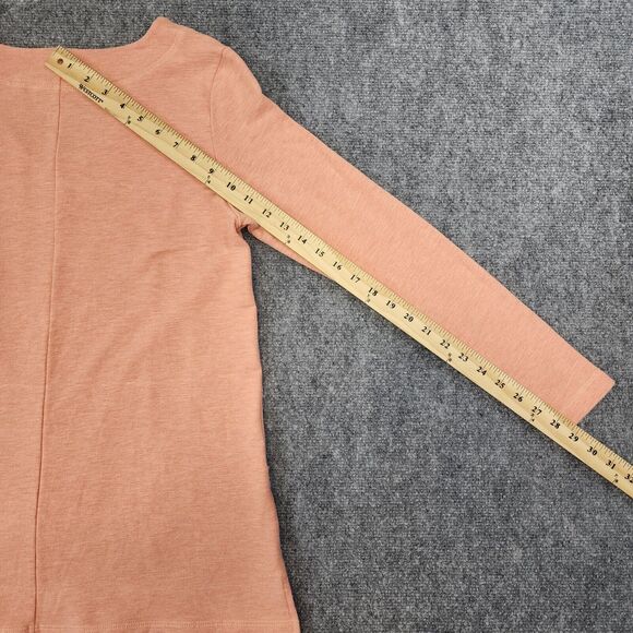 Soft Surroundings Sweater Womens Small Orange Heathered Coral Delia Pullover Top - Picture 7 of 14